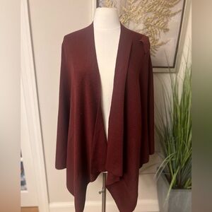 Chic Maroon Women's Poncho